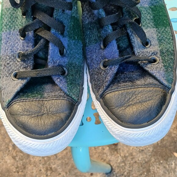 Converse x Woolrich Hi Tops 2015 Collab Wool Plaid 'Black Thunder' NWOB Sz M6 W8 - Picture 10 of 15